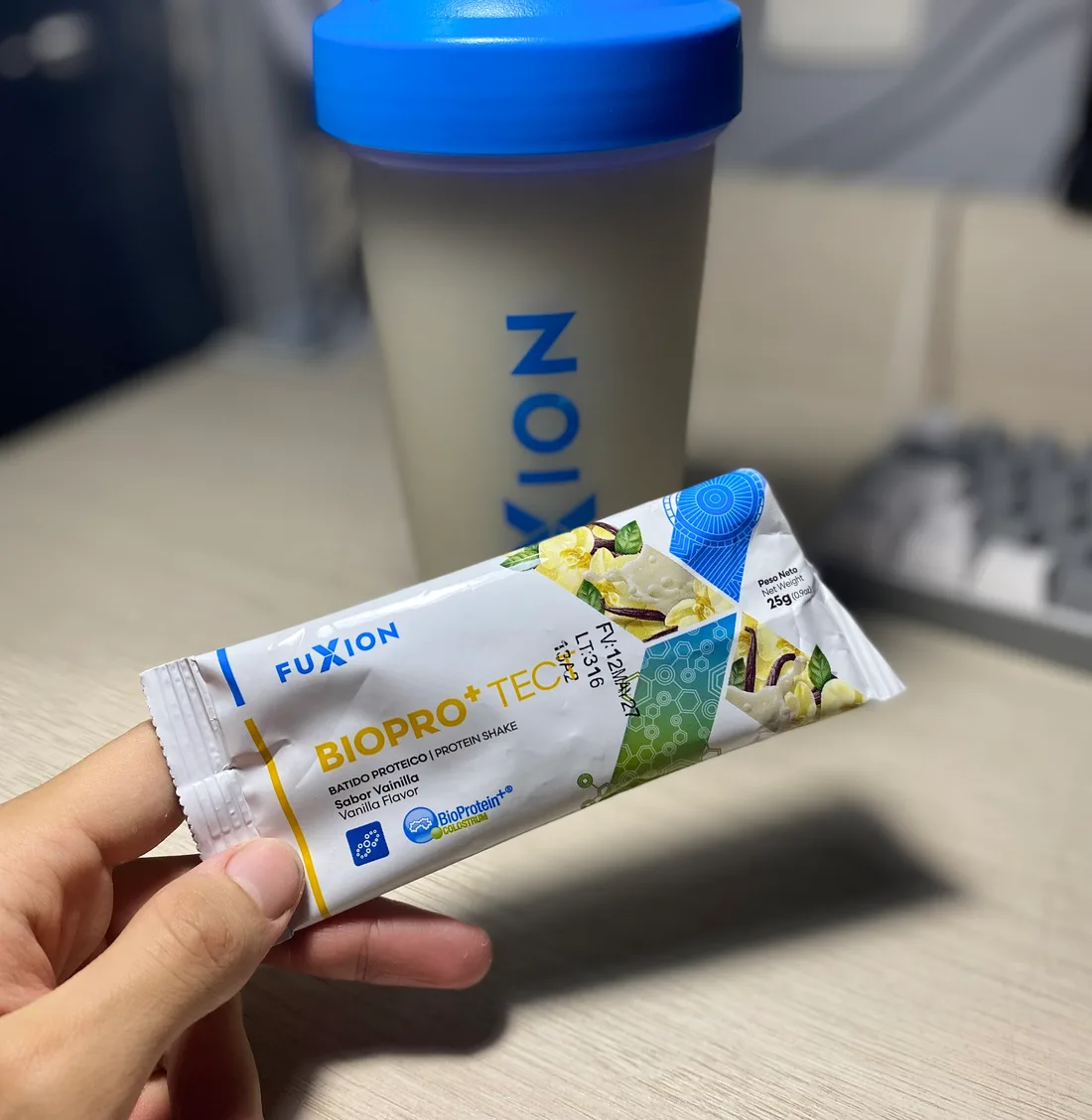 Batido preparado en shaker